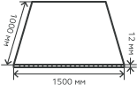 Лист нержавеющий  12х1500х1000 мм.  AISI310S (10Х23Н18) горячекатаный,  матовый
