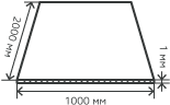 Лист нержавеющий  1х1000х2000 мм.  AISI 316Ti (08Х17Н13M2T) холоднокатаный,  матовый