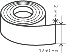 Рулон нержавеющий 2х1250 мм.  AISI 304 (08Х18Н10) холоднокатаный,  шлифованный