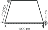 Лист нержавеющий  0,7х1000х2000  мм.  AISI 304 (08Х18Н10) холоднокатаный,  матовый