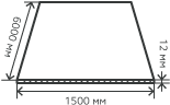 Лист нержавеющий  12х1500х6000  мм.  AISI 201 (12Х15Г9НД) горячекатаный,  матовый