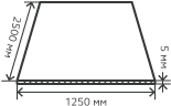 Лист нержавеющий 5х1250х2500 мм. AISI 316 холоднокатаный, матовый